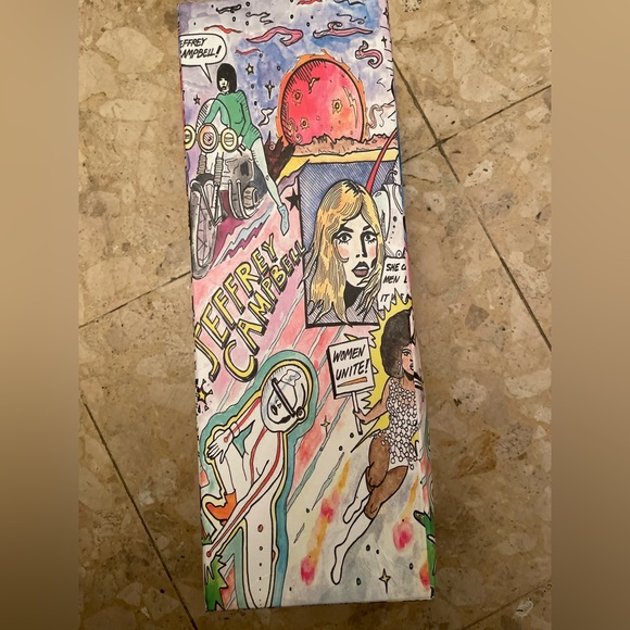 NEVER WORN jeffrey campbell white lace up primma sandal - Picture 4 of 5